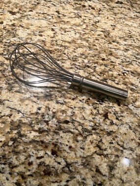 Pampered Chef Stainless Steel Silicon Whisk - Silver Handheld Kitchen Whisk